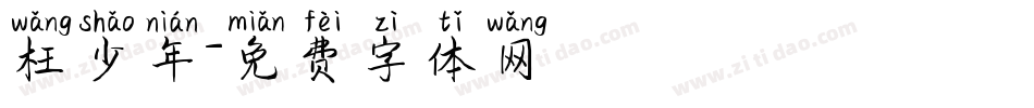 枉少年字体转换