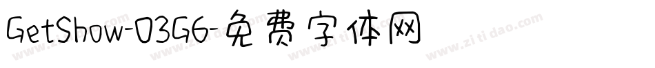GetShow-O3G6字体转换