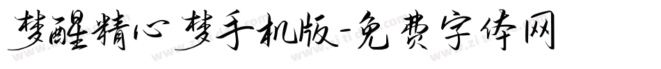 梦醒精心梦手机版字体转换
