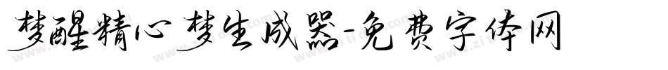 梦醒精心梦生成器字体转换