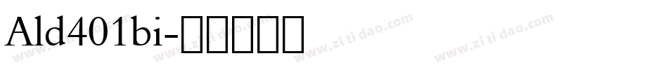 Ald401bi字体转换
