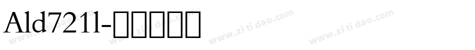 Ald721l字体转换