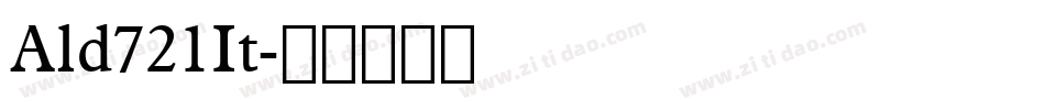 Ald721It字体转换