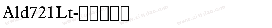 Ald721Lt字体转换