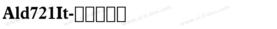 Ald721It字体转换
