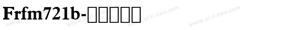 Frfm721b字体转换