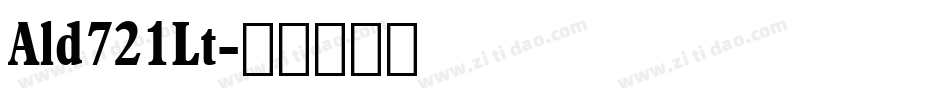 Ald721Lt字体转换