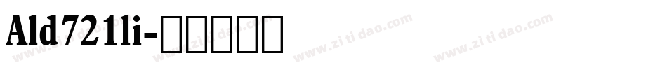 Ald721li字体转换