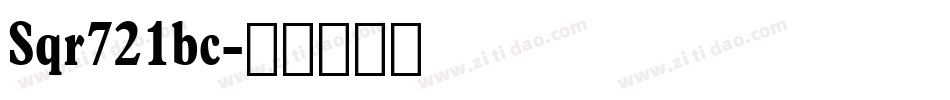 Sqr721bc字体转换
