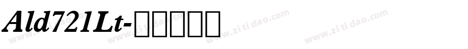 Ald721Lt字体转换