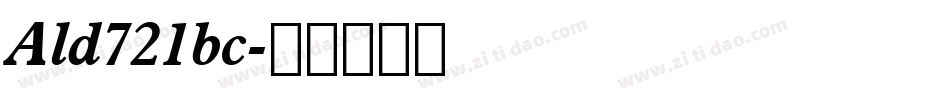 Ald721bc字体转换
