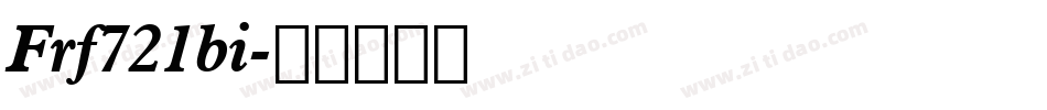 Frf721bi字体转换