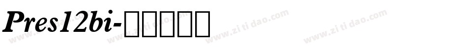 Pres12bi字体转换