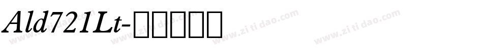 Ald721Lt字体转换