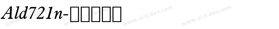 Ald721n字体转换