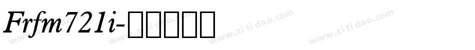 Frfm721i字体转换