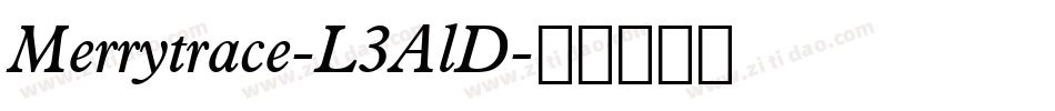 Merrytrace-L3AlD字体转换