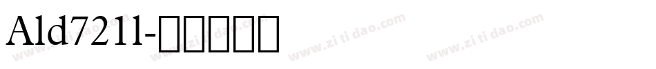 Ald721l字体转换