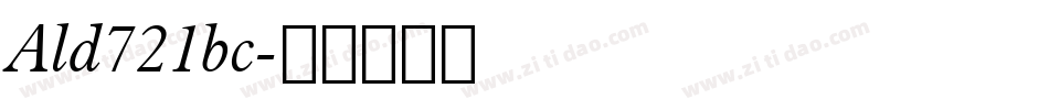 Ald721bc字体转换