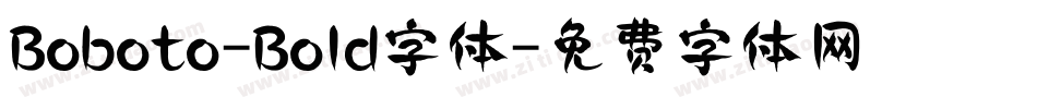Boboto-Bold字体字体转换