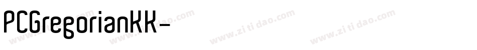 PCGregorianKK字体转换