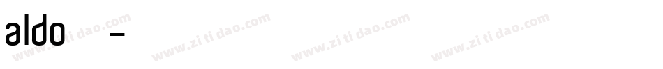 aldo字库字体转换
