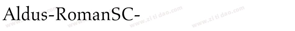 Aldus-RomanSC字体转换