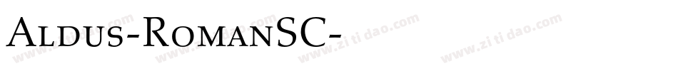 Aldus-RomanSC字体转换