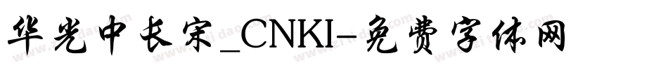 华光中长宋_CNKI字体转换