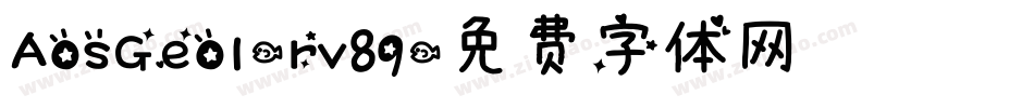 AosGeo1-rv89字体转换