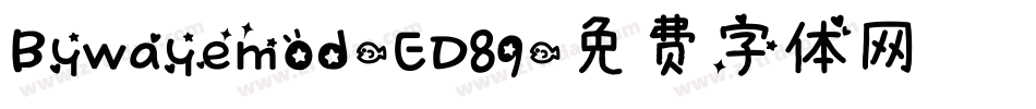 Bywayemod-ED89字体转换