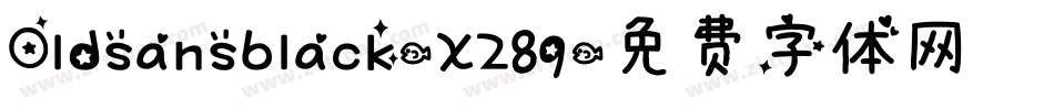 Oldsansblack-XZ89字体转换