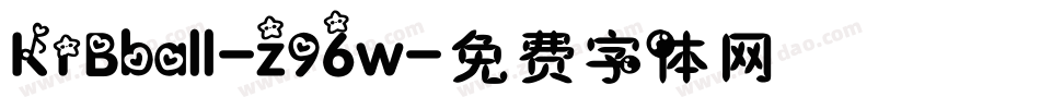 KrBball-z96w字体转换