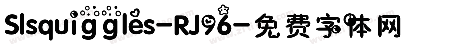 Slsquiggles-RJ96字体转换