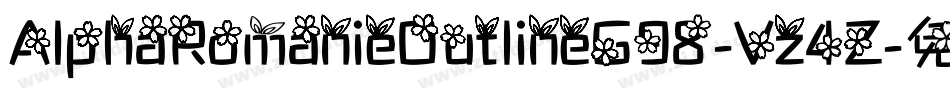 AlphaRomanieOutlineG98-Vz4Z字体转换