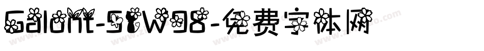 Galont-51W98字体转换