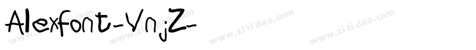 Alexfont-VnjZ字体转换