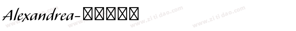 Alexandrea字体转换