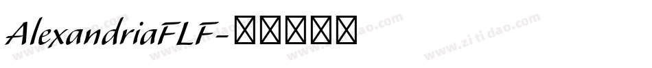 AlexandriaFLF字体转换
