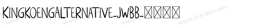 KingkoengAlternative-JwBB字体转换