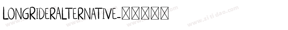LongRiderAlternative字体转换