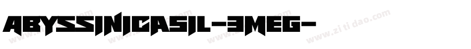 AbyssinicaSil-3mEG字体转换