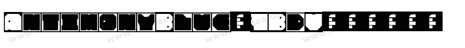 AntimonyBlue-7BdV字体转换