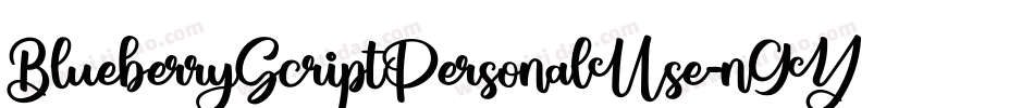 BlueberryScriptPersonalUse-n9YJ字体转换