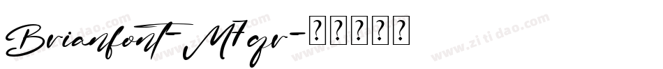 Brianfont-M7qr字体转换