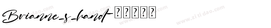 Brianne_s_hand字体转换
