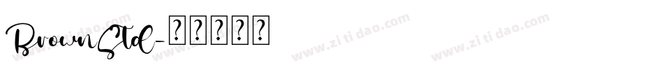 BrownStd字体转换