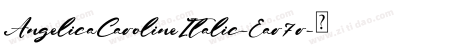 AngelicaCarolineItalic-Ear7r字体转换