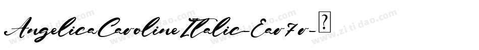 AngelicaCarolineItalic-Ear7r字体转换