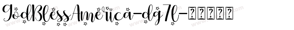 GodBlessAmerica-dg7l字体转换
